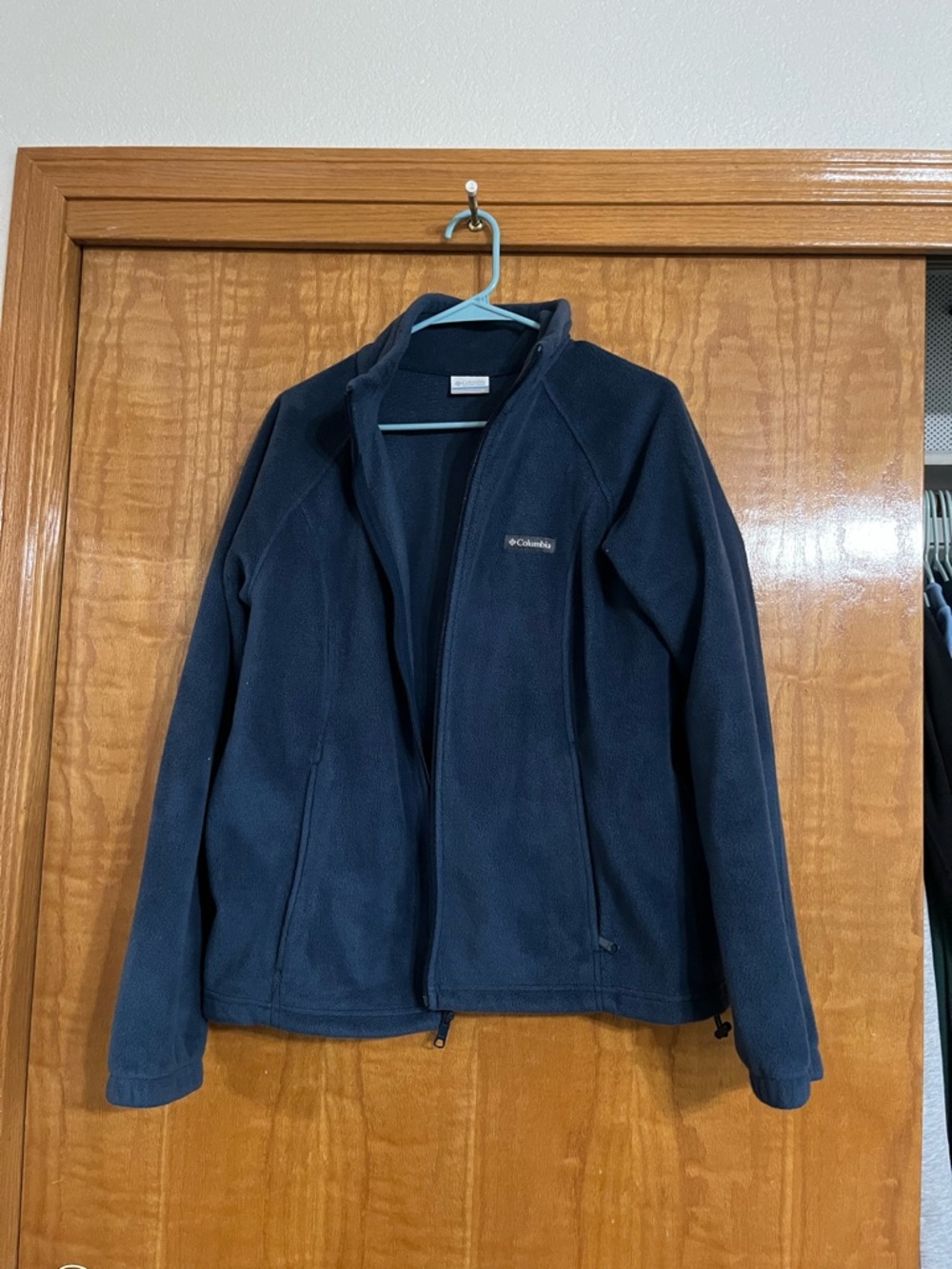 Columbia Navy Blue Full-Zip Fleece Jacket